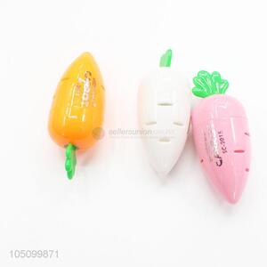 New Customized Cartoon Carrot Shaped Pencil Sharpener Kids School Supplies Stationery