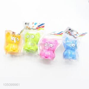 Best Selling Four Colors Plastic Cartoon Tiger Shaped Pencil Sharpener