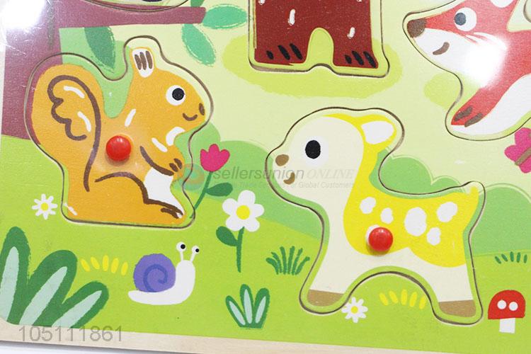 Bottom Prices Wooden Jigsaw forest Animal Early Education Toys