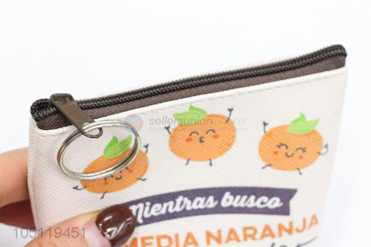 Fashion Style Mini Cartoon Tomato Printed Wallet Coin Bag