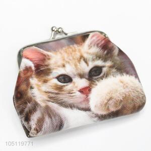 Fashion Style Lovely Cat Pattern Coin Purse Zipper Pouch