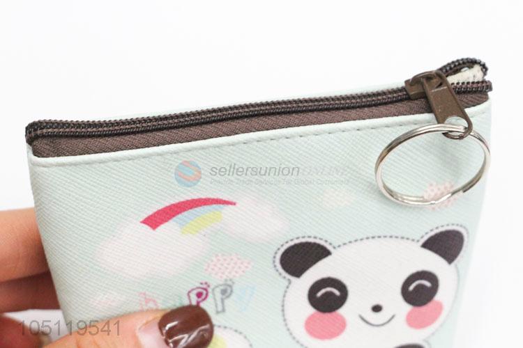 Popular Custom Cute Cartoon Panda Printed PVC Coin Purses for Sale