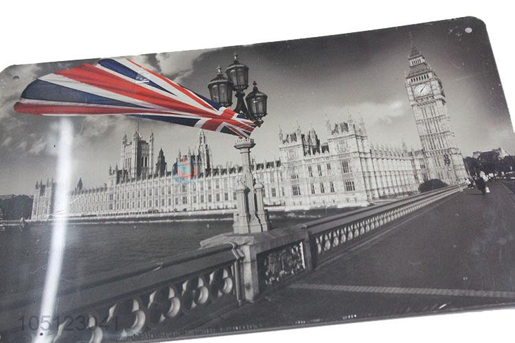 Competitive Price Retro Wall Art Decor Tinplate Painting