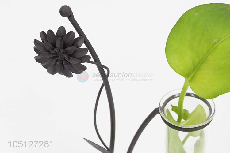 Bottom Prices Glass Bottle Iron Hydroponics for Home Decor