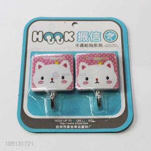 Utility and Durable 2pc Cartoon Sticky Hooks Set