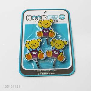 Chinese Factory 3pc Bear Shape Sticky Hooks Set