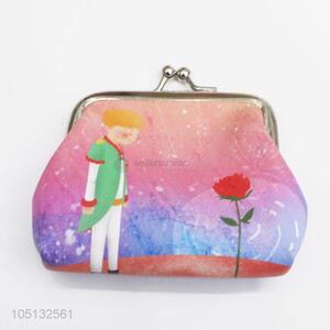 Cute Cartoon Little Prince Pattern PU Leather Coin Pouch Coin Purse