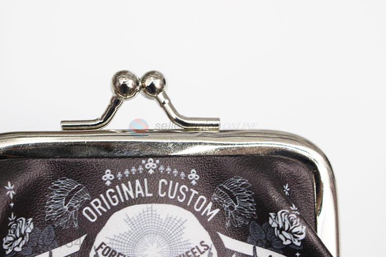 Fashion Style Punk Printed Mini PU Leather Wallet Coin Bag