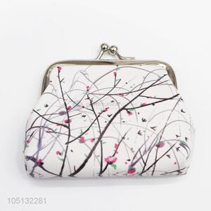 New Arrival Wintersweet Pattern PU Leather Coin Purse Coin Wallet Coin Bag