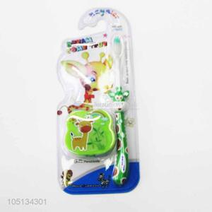 Factory Sales Soft Bristle Child Toothbrush with Toy