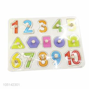 Simple Style Numbers Learning Education Child Wooden Jigsaw Toy