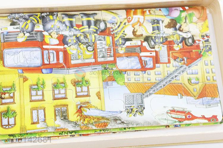 Hot Selling 4 Layers Learning Early Education Wood Jigsaw Puzzles Toy