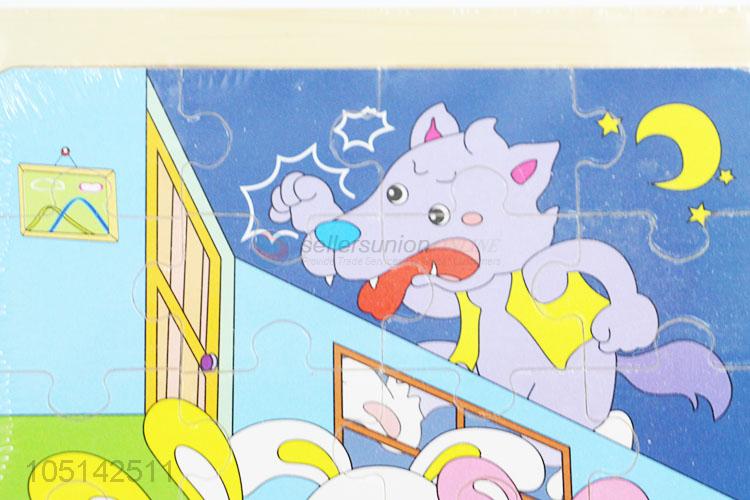 Cute Style 4 Layers Cute Animal Puzzle Board Colorful Kids Learning Toy