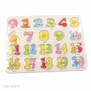 Nice Design Cheap Wooden Alphanumeric Alphabet Jigsaw Puzzle