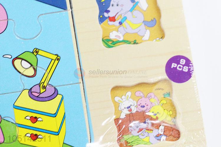 Cute Style 4 Layers Cute Animal Puzzle Board Colorful Kids Learning Toy