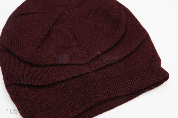 Exquisite Wholesale Double-Deck Chinlon Knitted Sport Winter Hat with Star Printed