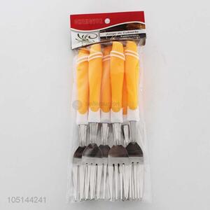 Good Reputation Quality 6PC Plastic Handle Fork