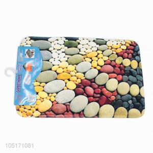 Wholesale Price Colorful Stone Printing Kitchen Door Floor Mat Carpet For Toilet