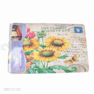 Popular Wholesale Sunflower Pattern Floor Mats Door Mat