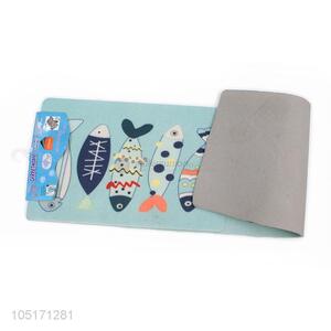 Excellent Quality Fish Printing 2pcs Door Mat for Kitchen