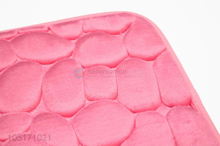 Hot Selling Pink Soft Stone 3D Bath Mat Floor Mat