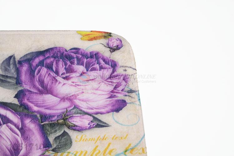 Wholesale Cheap Flower Printing Home Carpet Bath Mat