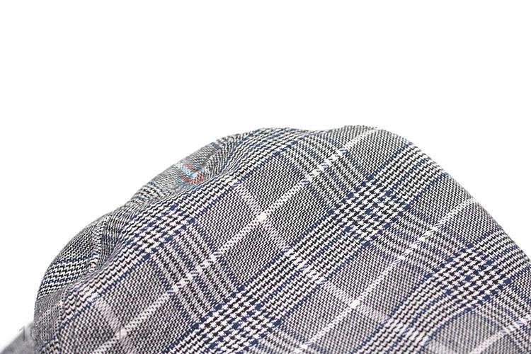 Bottom Price Women's Summer Plaid Cloth Bucket Hat Leisure Folding Lattice Fisherman Hat