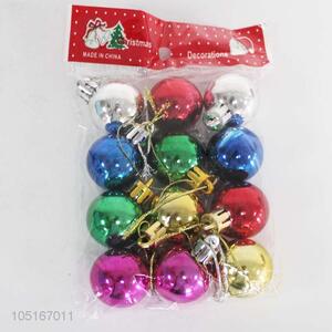 Hot sale 12pcs multicolor Christmas balls