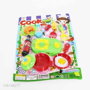 Low price plastic kids play set cook set toy wholesale