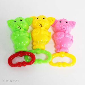 3 Pcs/Set Plastic Cartoon Elephant Shaped Baby Rattles