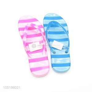 Promotional Gift Woman Shoes Solid Flat Bath Slippers Summer Sandals