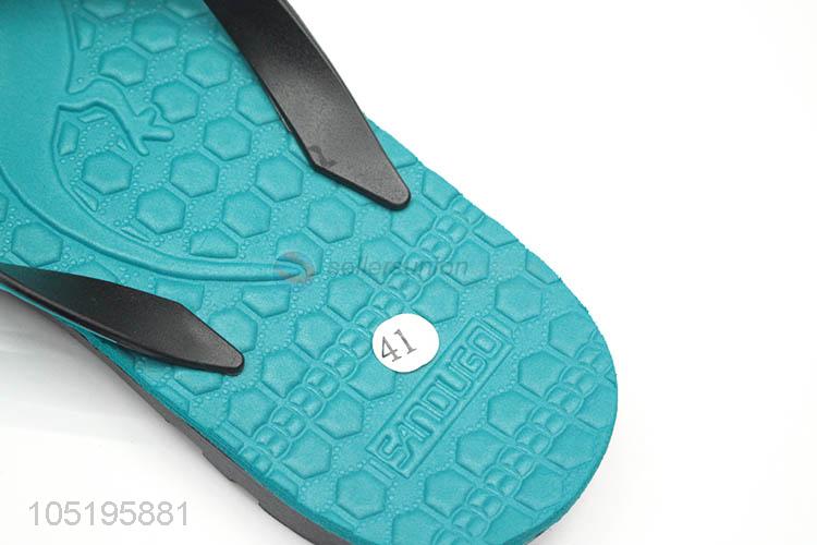 Chinese Factory Men Shoes Solid Flat Bath Slippers Summer Sandals