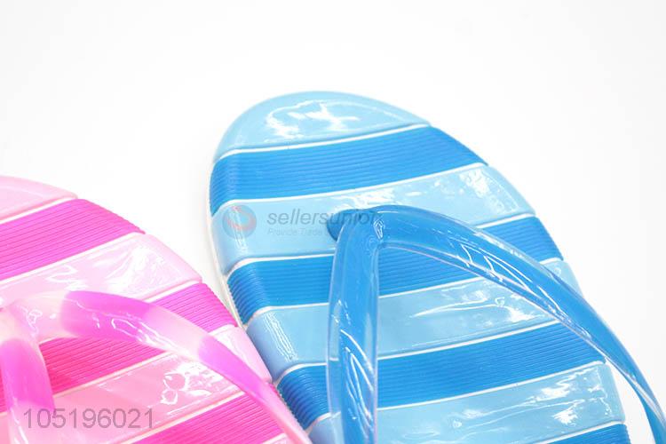 Promotional Gift Woman Shoes Solid Flat Bath Slippers Summer Sandals