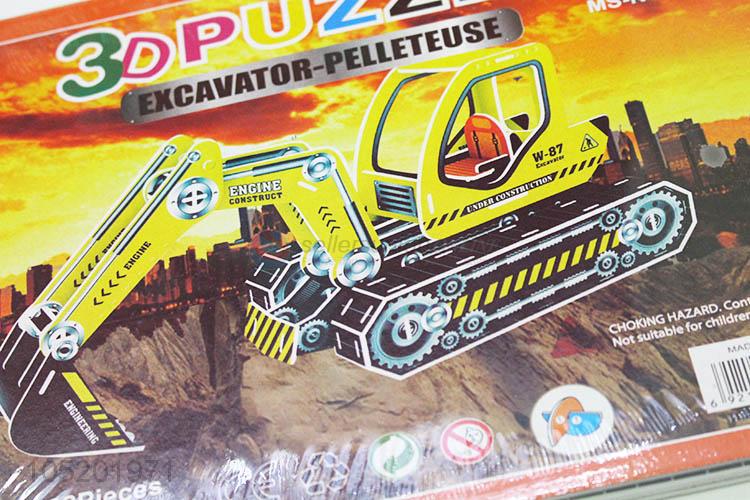 Bottom Price 4pcs 3D Puzzle Excavator-pelleteuse