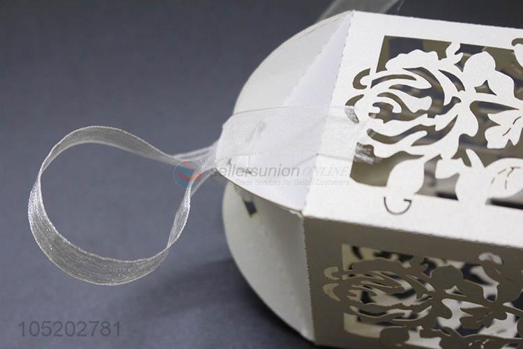 Good quality wedding favor laser cut birdcage candy box