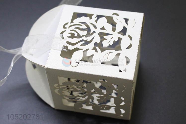 Good quality wedding favor laser cut birdcage candy box