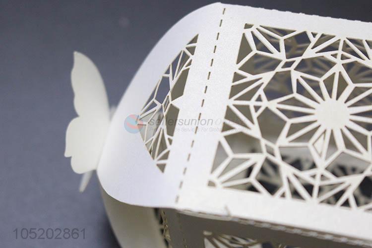 Factory promotional wedding favor laser cut birdcage candy box