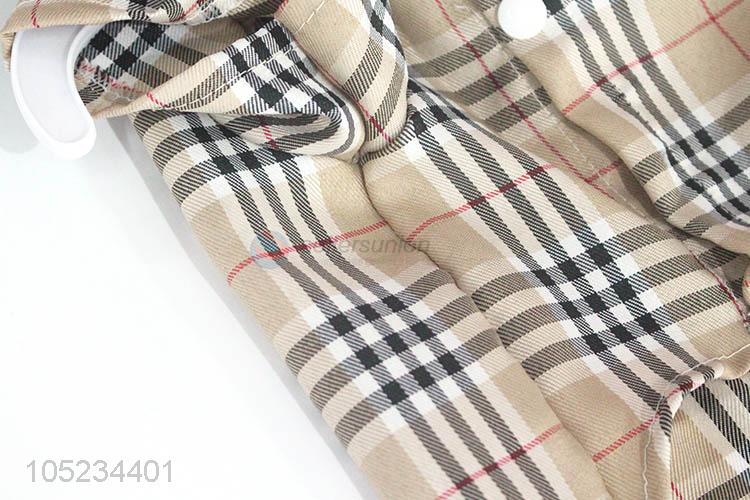 Factory directly sell check pattern dog clothes