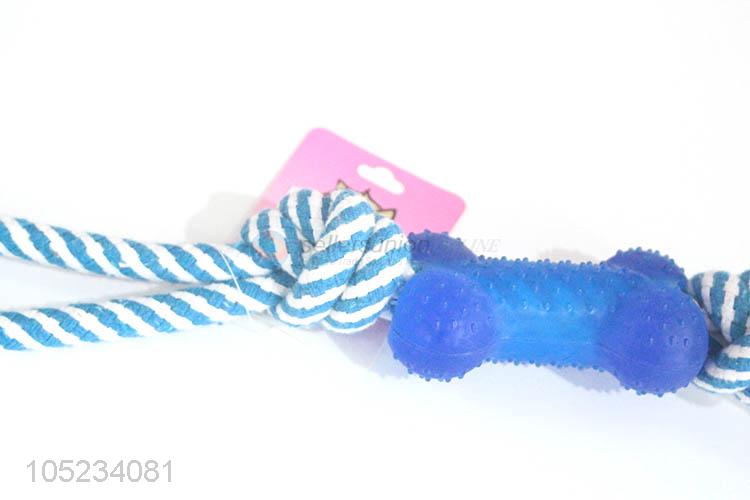 Made in China dog rope toy with bone