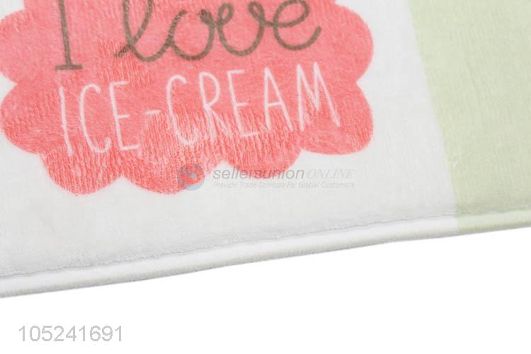 Factory Price Ice Cream Pattern Non-slip Bedroom Mat Door Mat Carpet Home Decor