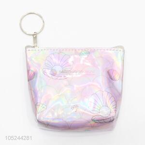 Recent design leather laser coin pouch small purse