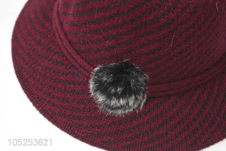 Fashion Winter Billycock Hat Ladies Warm Hat