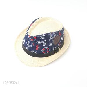 Cool Pattern Sun Hat Children Fedora Hat Billycock Hat