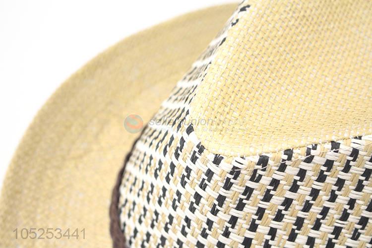 New Design Paper Straw Hat Fedora Billycock Hat