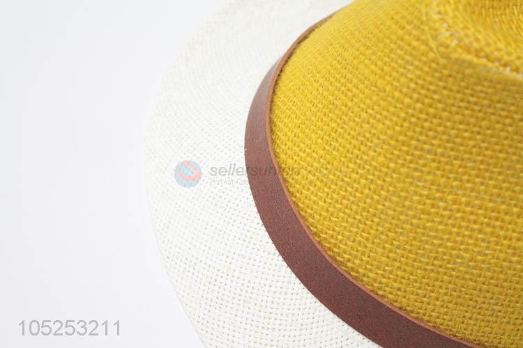 New Style Childrens Paper Straw Hat Fedora Hat