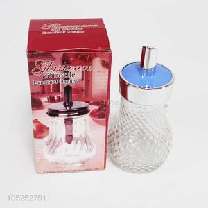 New design anti-slip clear glass oil bottle