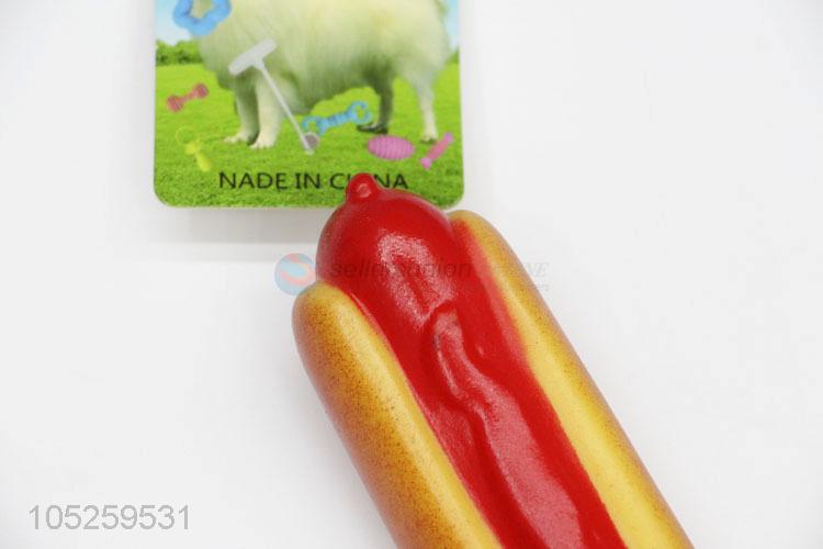 Made In China Wholesale Hot Dog Shape Dog Chew Toy