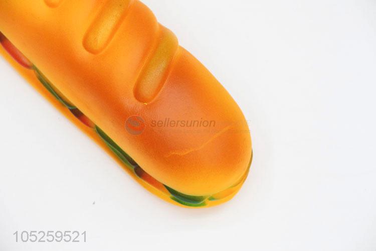 Promotional Wholesale Attractive Hamburger Shape Chewing Toy for Pet