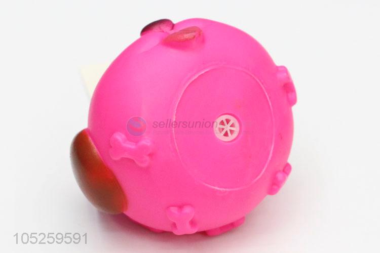 Fashion Style Cartoon Dog Head Pet Playing Toys