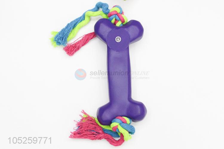 Factory Price Purple Bone Toy for Pet